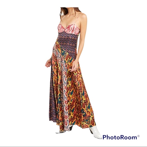 Free People x Revolve Holiday Herro Printed Maxi Dress; Brand new w/tag - Picture 5 of 8